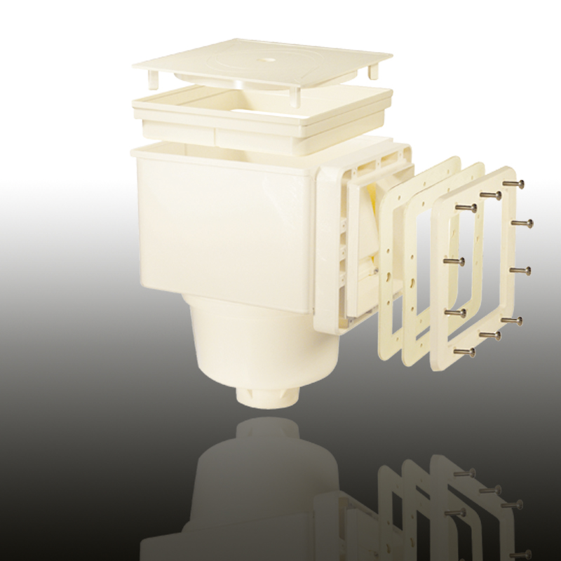 V10 Skimmer für Folien- und vorgefertigte Becken Cremeweiß