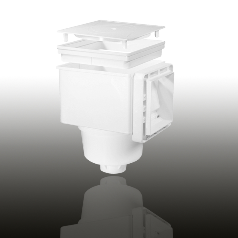 V10 Skimmer für Betonbecken Signalweiß