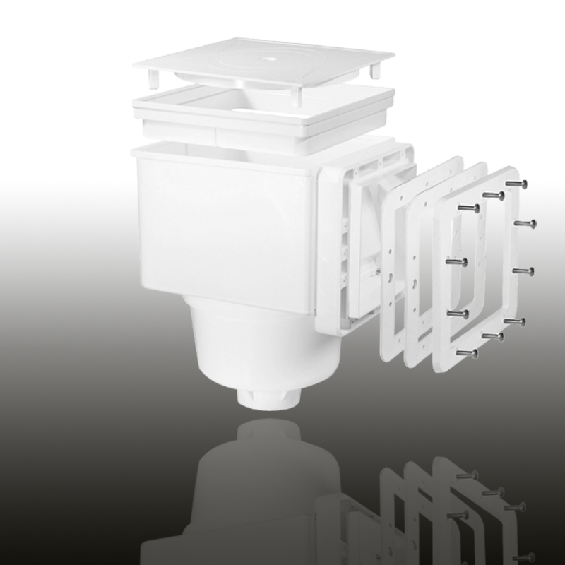V10 Skimmer für Folien- und vorgefertigte Becken Signalweiß