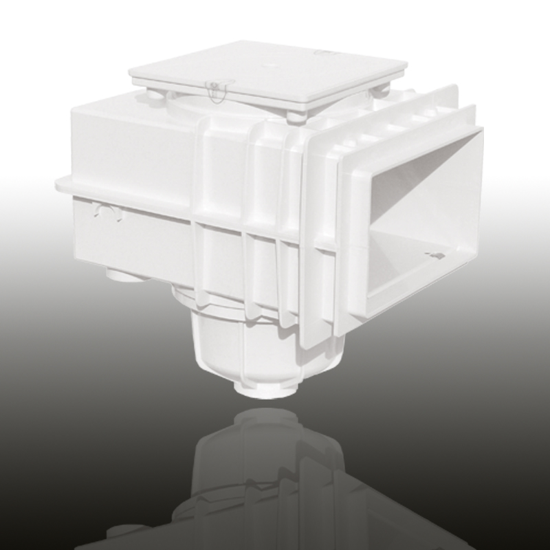 V20 Skimmer für Betonbecken Signalweiß