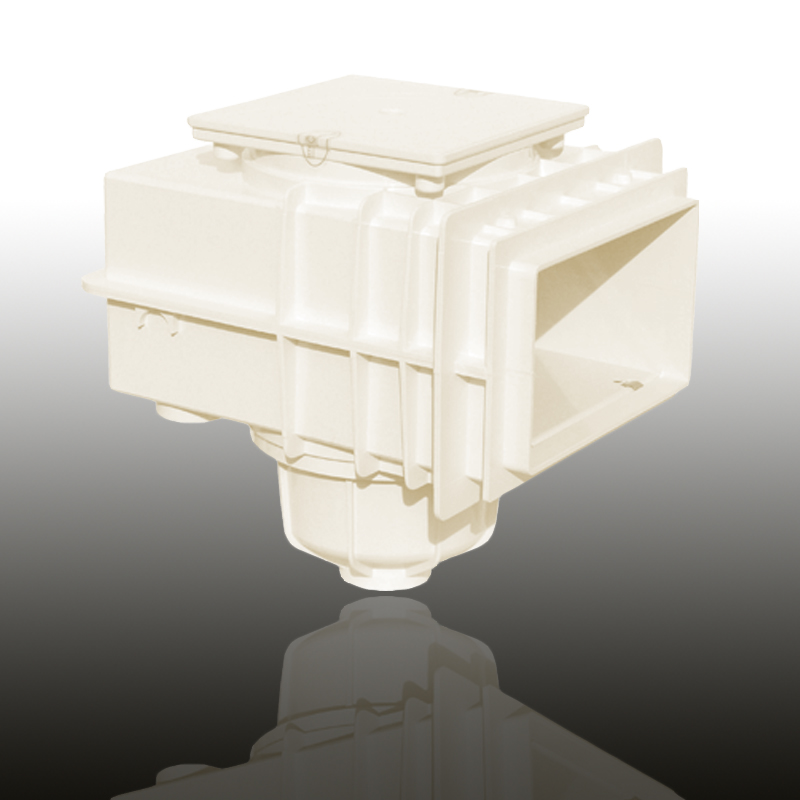 V20 Skimmer für Betonbecken Cremeweiß