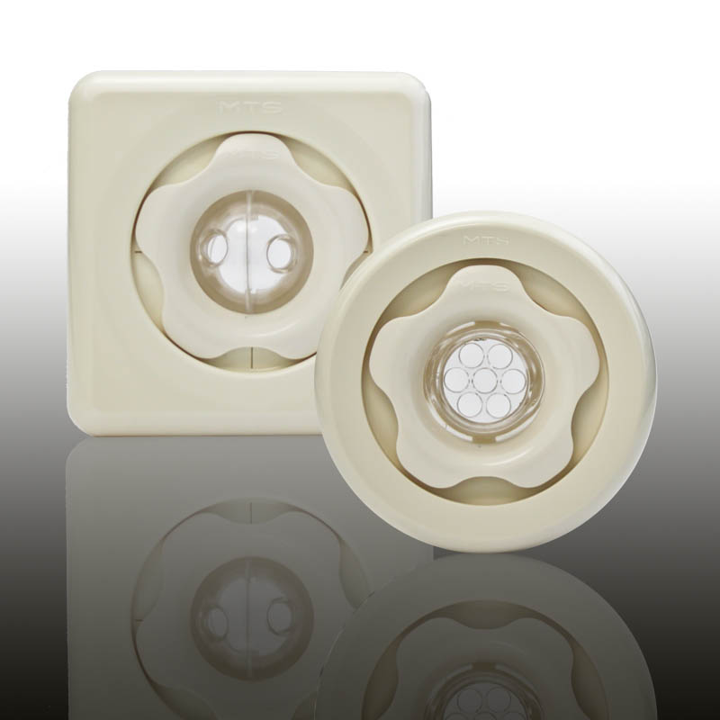 UNI SET Komplettset für Betonbecken mit Folienauskleidung ABS Cremeweiß (Lang)
