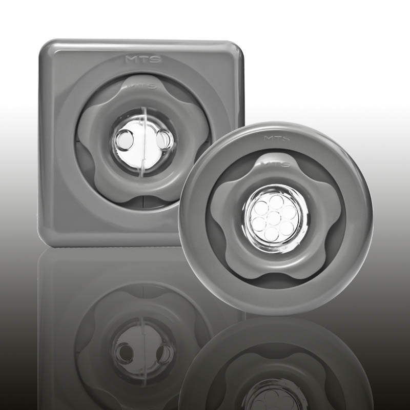 UNI SET Komplettset für Betonbecken und vorgefertigte Becken ABS Edelgrau