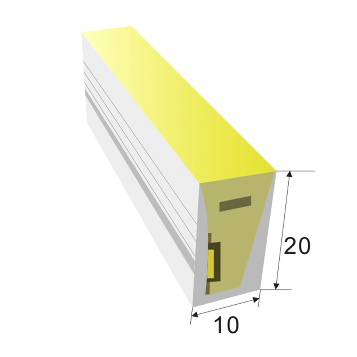 LED NEON FLEX 24V "RGBW" Quadratisch – Bild 7