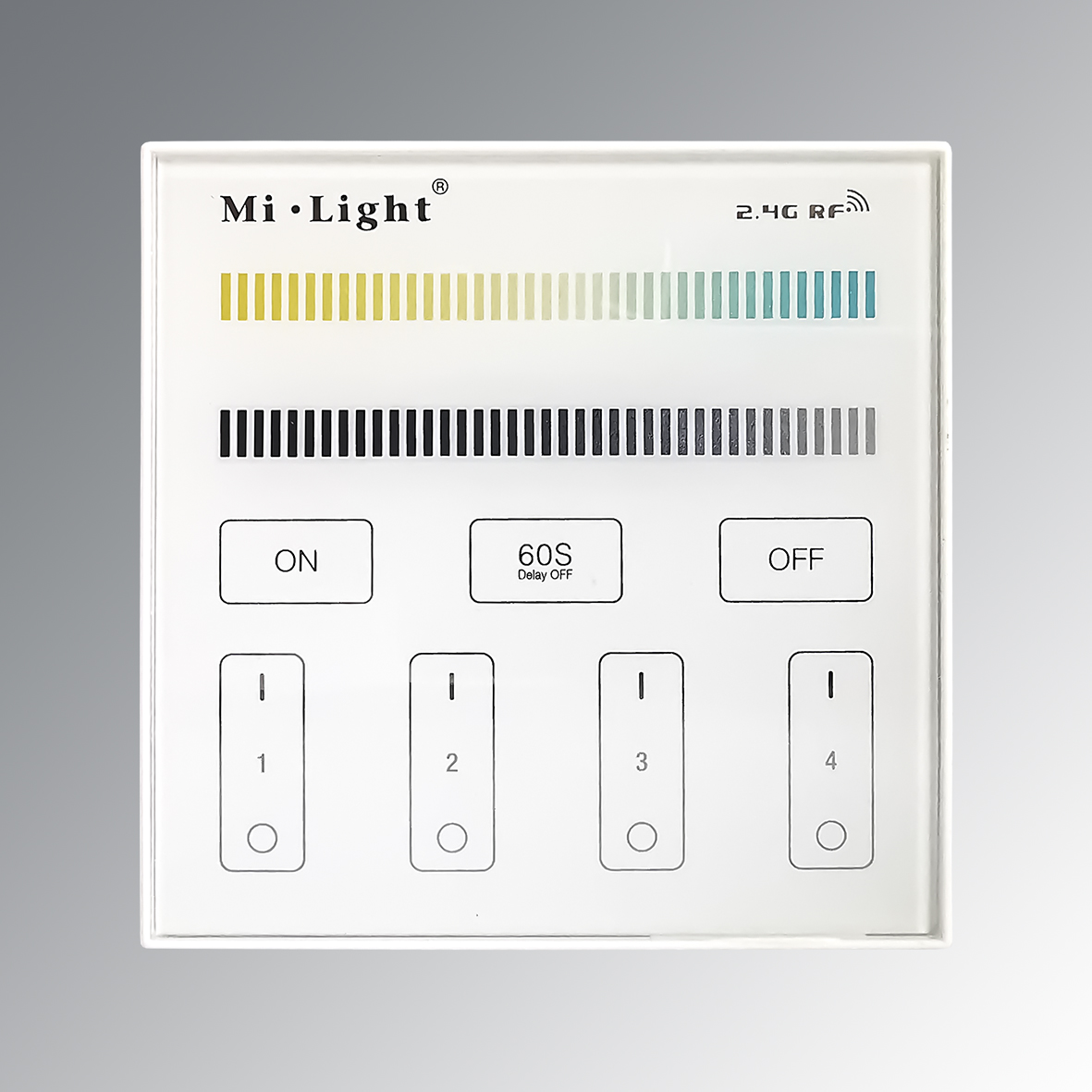 4 Zonen Wandsteuerung Smart Panel CCT / Dualweiss Mi-Light/MiBoxer B2