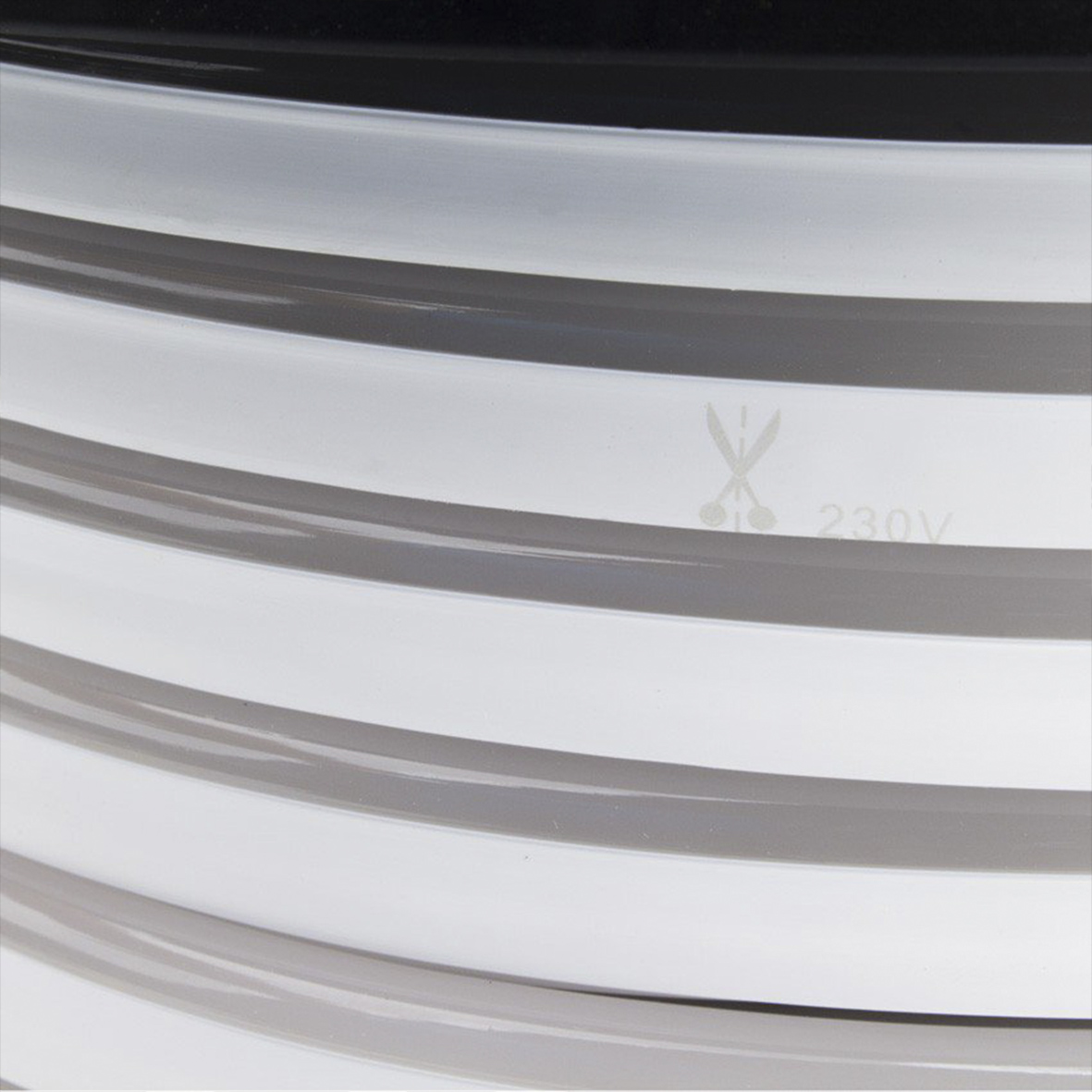 LED NEON FLEX 230V  "Warmweiß" Pilzförmig – Bild 3