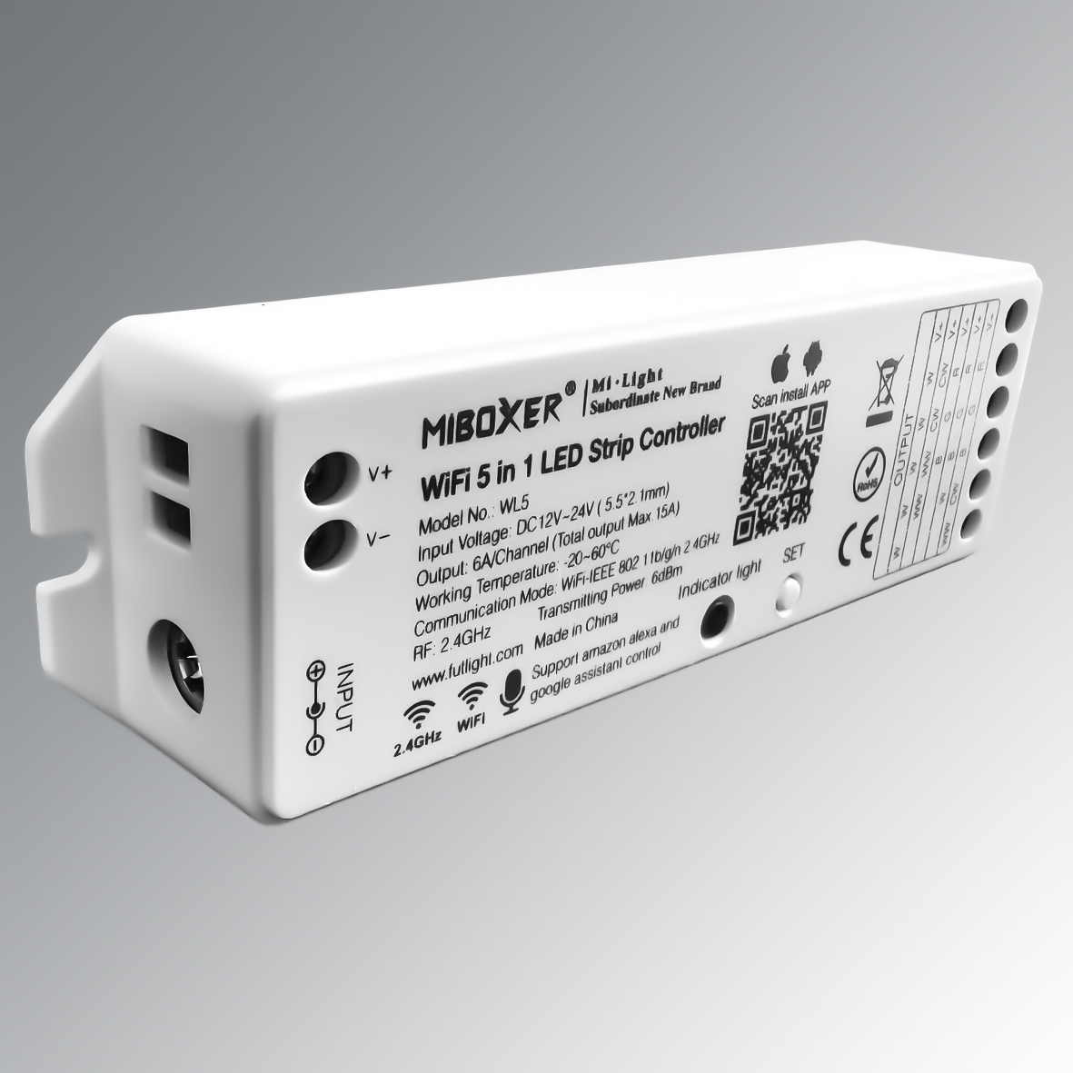 MiBoxer Controller 5 in 1 Smart "WL5" Steuergerät (Alexa/Google Kompatibel)